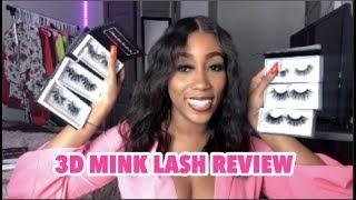 NEW 3D MINK LASHES HAUL - BLACK DIAMOND EYELASHES REVIEW x TRY ON