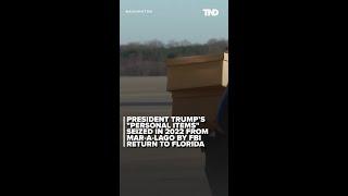 Trump flies boxes of 'personal items' to Mar-a-lago