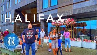 Lively Evening in Halifax Canada  | Waterfront |Downtown | 4K Walking Tour | Summer 2024