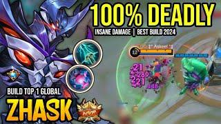 ZHASK BEST BUILD 2024 | BUILD TOP GLOBAL ZHASK GAMEPLAY | MOBILE LEGENDS