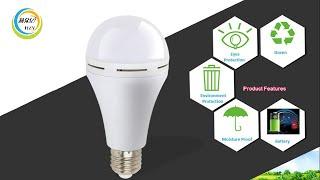 Indoor white super bright rechargeable energy saving LED emergency bulb