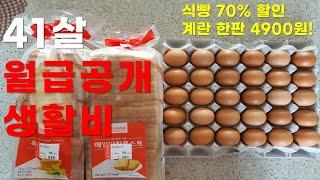 급여공개! 중소기업 18년다닌 직장인 - 월급으로 먹고 살수있나요? 생활비, 집밥, 가계부,짠테크,절약,자가,결혼