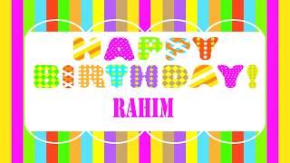 Rahim   Wishes & Mensajes - Happy Birthday