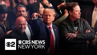 Trump attends UFC fight at MSG with Elon Musk