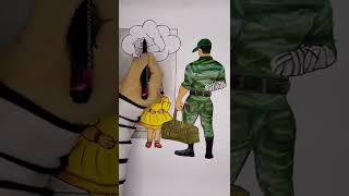 A sad moment #rifanaartandcraft #shorts #youtubeshorts #armylover #rifanaart #sad