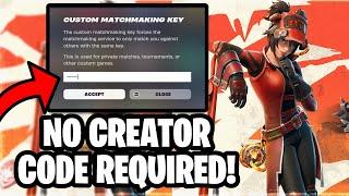 How to Create a Fortnite Custom Battle Royale Match WITHOUT a Support A Creator Code! (WORKING 2024)