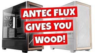 BEST Mid Tower ATX PC Gaming Case Antec FLUX White With Birch Wood - LIVE Review & Tear Down