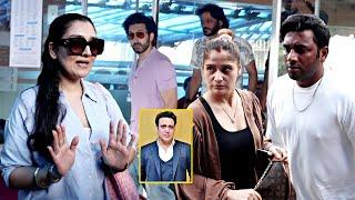 Govinda Daughter Tina, Son Yashvardhan & Bhanji Aarti Singh With Husband Arrived Criticare Hospital