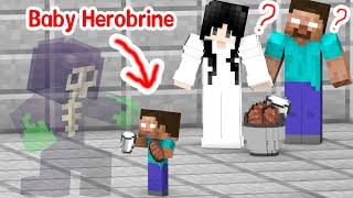 Baby Herobrine And A Weird Friend - Minecraft Animation