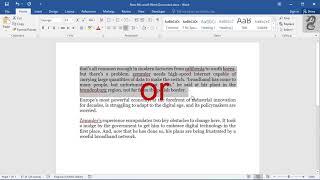 How to Quickly Change to ALL CAPS or lowercase in Word