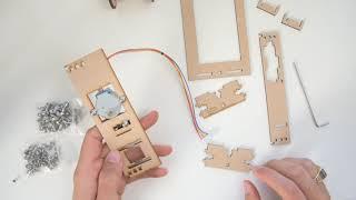 How to assemble split-flap mechanical parts
