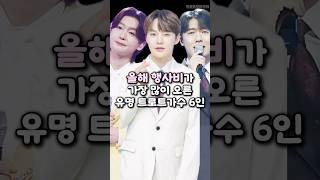 올해 행사비가 가장 많이 오른 유명 트로트가수 6인