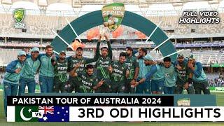 Pakistan vs Australia 3rd ODI 2024 Full Match Highlights | PAK vs AUS 3rd ODI Full Highlights 2024