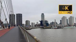 Rotterdam Netherlands Part #1 - [4K HDR] Wilhelminakade, Stadsdriehoek center, and Maritime Museum