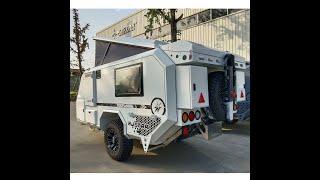 Quick introduction njstar rv all road camper travel trailer with double slide out stainlesss kitchen