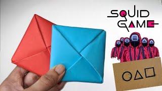 [Squid Game DIY: How to Make a Paper Ddakji] [Fun & Easy Craft Tutorial!] #squidgame #netflix