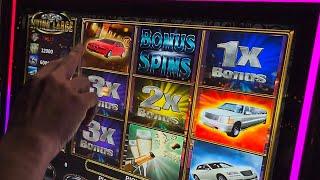 Living Large Stacked 3x Car Build Bonuses PA Skills Slot Machine