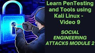 How to use Social Engineering Toolkit in Kali Linux for Phishing - Video 9 SET  WATCH NOW!