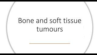 MSS - Pathology - Bone and soft tissue tumors - lec 6