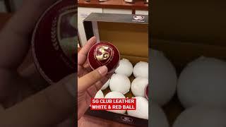 BEST LEATHER BALL FOR MATCHES | SG CLUB WHITE & RED BALL| #cricket #shorts #ball