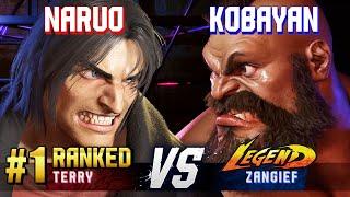 SF6 ▰ NARUO (#1 Ranked Terry) vs KOBAYAN (Zangief) ▰ High Level Gameplay