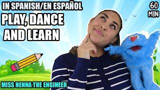 Learning Toys and Fun! Practice "M" ! All in Spanish with Miss Nenna the Engineer | En Español