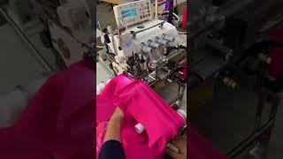 JACK  Automatic Rib Attaching Overlock Machine