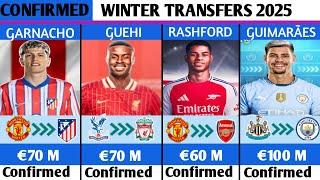 NEW CONFIRMED TRANSFERS & RUMOURS WINTER 2025GARNACHO TO A.MADRID,RASHFORD TO ARSENAL