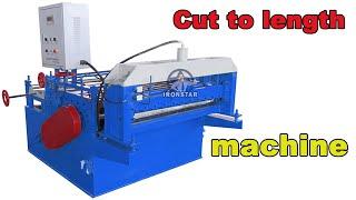 Cutting to length roll forming machine