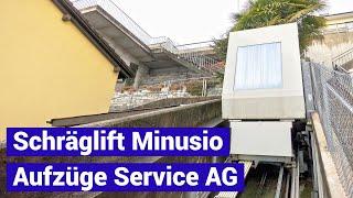 Aufzüge Service AG Schrägaufzug in Minusio - kleine Standseilbahn - funicolare