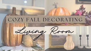 FALL LIVING ROOM & ENTRY WAY DECORATING  IDEAS  Cozy + Affordable Fall Decor | Fall Home Styling