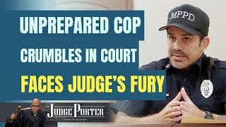 Unprepared Cop Crumbles In Court. Judge Gets Angry.