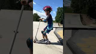 9-Year-Old NickFX Nails His First Scooter Jump at the Skatepark!  #shorts #scooter #tricks