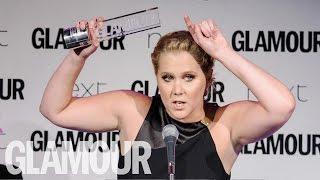 Amy Schumer Hilarious Acceptance Speech | Glamour UK