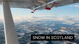 Flying to the snowy mountains of Scotland in a Zenith 750 Cruzer