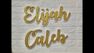 DIY Styro Name Backdrop (Styro Lettering)