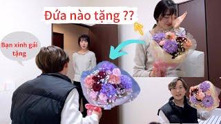 Troll Japanese wife was given a gift by a beautiful girl on March 8 and received a huge psychologica