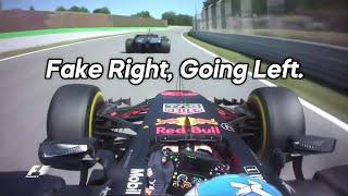 Ricciardo being the Dummy Move Master in Monza