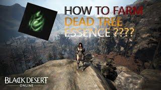 BDO - Black Desert Online How to Farm Dead Tree Essence