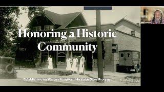 Changing the Narrative:A Look at African American Heritage Sites in Evanston