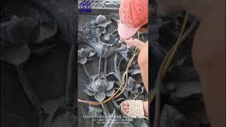 Chiếu rồng đá - Chạm khắc chiếu cá độ sâu 10 cm - Đá mỹ nghệ Đạt Phong