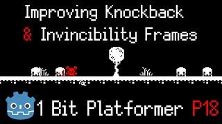 Knockback Curve & Movement Invincibility Frames ~ 1 Bit Platformer [Part 18] ~ Godot 4.3