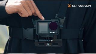 POV Kit | K&F CONCEPT  Strap Harness Backpack Clip Head Strap Wrist Strap Magnetic Neck Mount