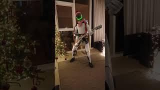 Tesla bot jamming out Last Christmas like a rockstar!  #teslarobot #tesla #robot #christmas2024