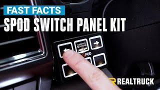 sPOD SourceLT Mini 6 Universal Switch Panel Kit Fast Facts