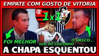 COUTINHO DESENCANTA E ARRANCA EMPATE NO CLÁSSICO - FLAMENGO 1 X 1 VASCO  - NOTÍCIAS VASCO HOJE