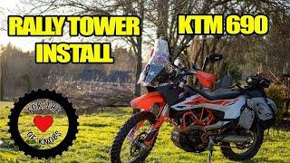 Installing a Nomad Adv Rally Tower with Cyclops LED Lights on a 2019 KTM 690 Enduro R