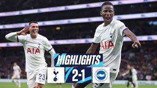 TOTTENHAM HOTSPUR 2-1 BRIGHTON // PREMIER LEAGUE HIGHLIGHTS // 90+6 MINUTE WINNER