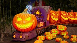 Halloween Pumpkin Train: Choo Choo Train Halloween Cartoon for Kids | Halloween Cartoon