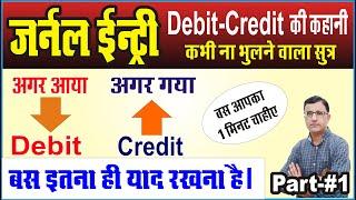 Journal Entries Part-1st|Basic Rules of Debit and Credit Class 11| Journal entry for Accounts